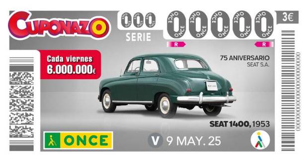 Cuponazo con el Seat 1400 de 1953 $!Cuponazo con el Seat 1400 de 1953