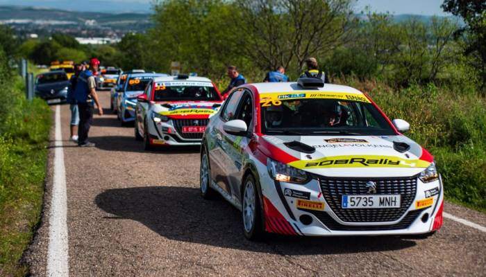 Éxito de participación con los 208 Rally4 en el inicio de la Peugeot Rally Cup Ibérica
