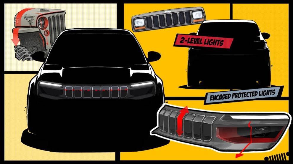 El nuevo Jeep Avenger en los dibujos del responsable de diseño Daniele Colonaci