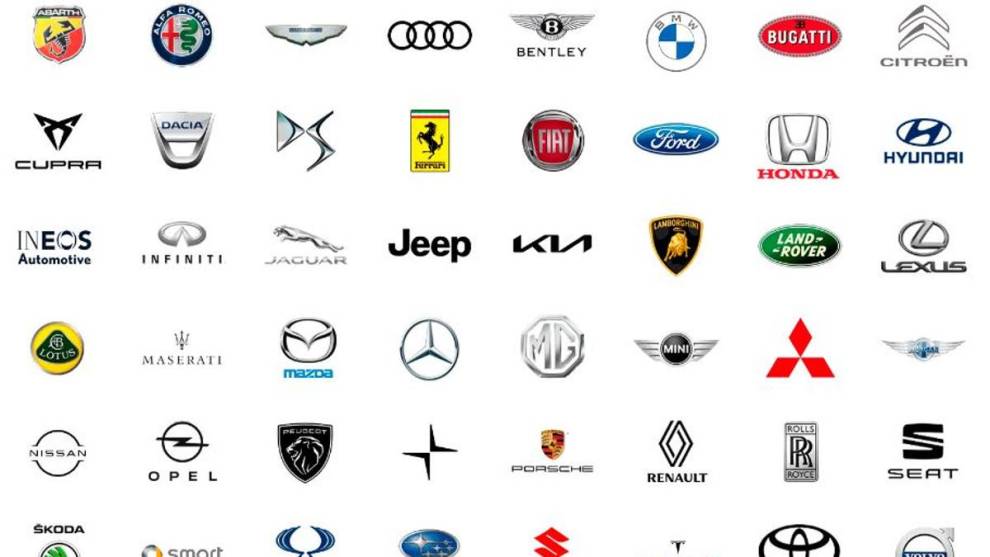 Logos de marcas de coche.