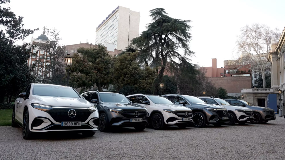 Mercedes-Benz España apoyó el evento con la cesión de varios modelos eléctricos