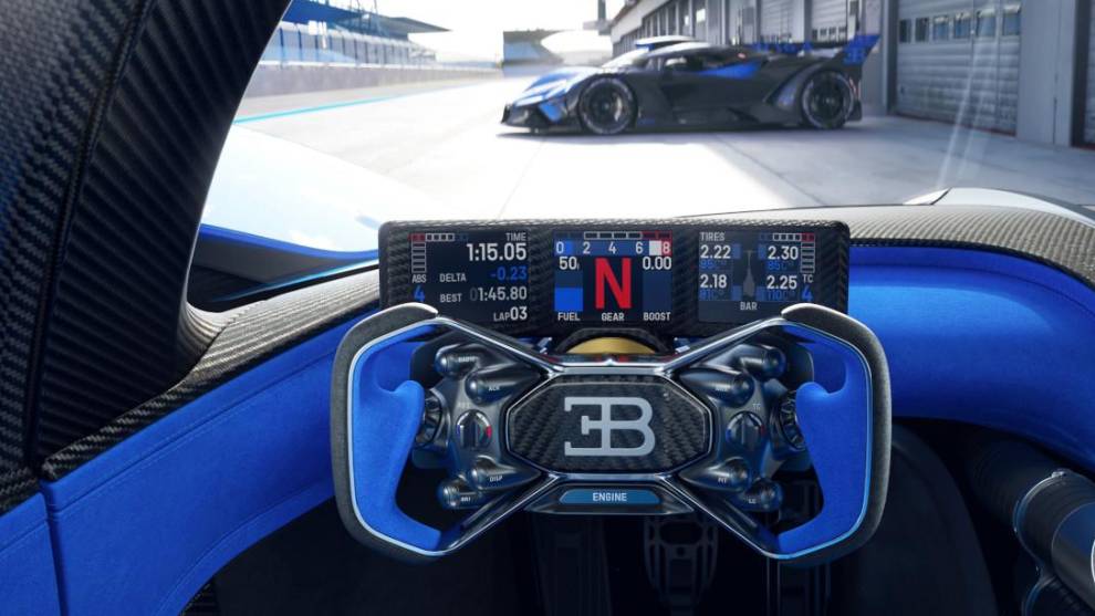 Alucina con el interior del Bugatti Bolide