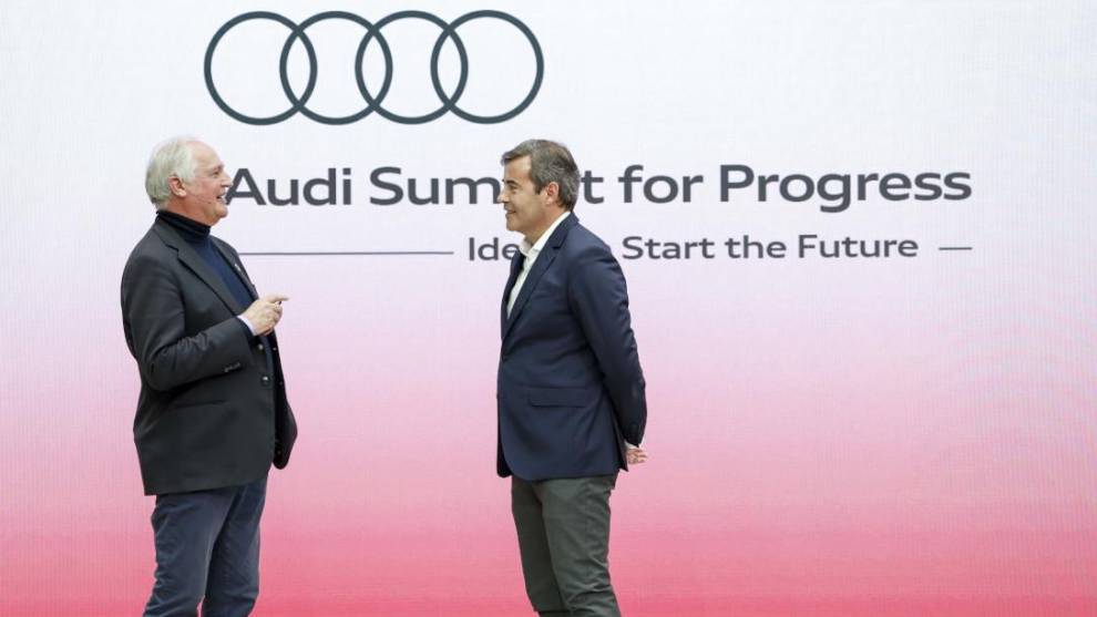 Paul Polman y José Miguel Aparicio, director de Audi España