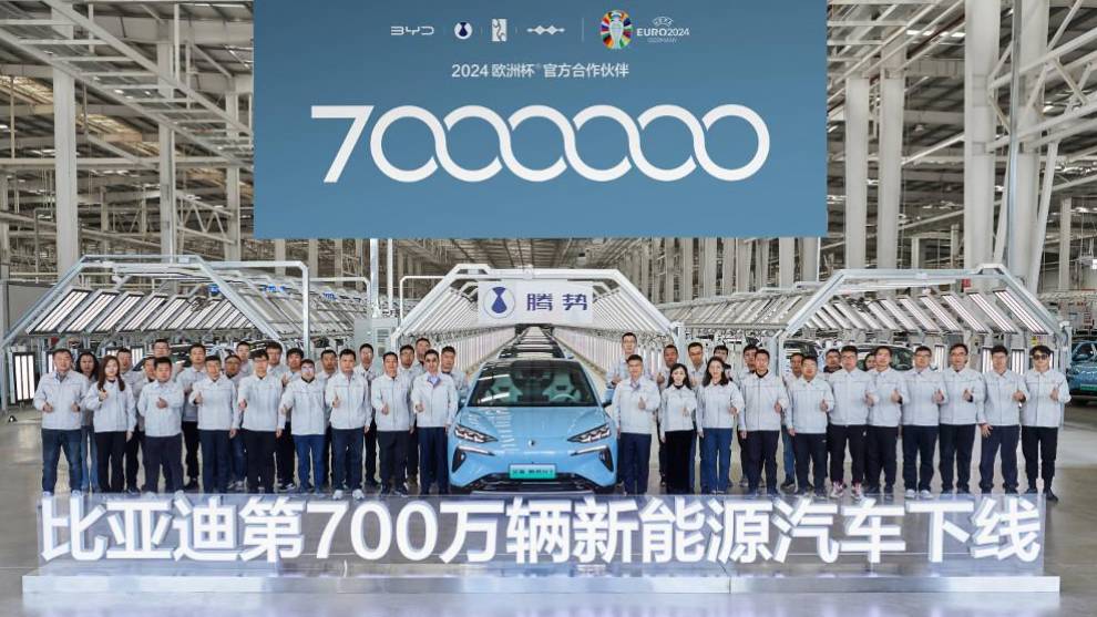 BYD, la primera marca del mundo en alcanzar los siete millones de vehículos enchufables fabricados