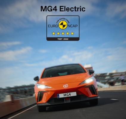 $!El MG4 Electric obtiene las 5 estrellas Euro NCAP
