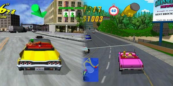 $!Los Simpsons copiaron descaradamente a Crazy Taxi con su juego Road Rage