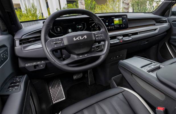 $!El interior del Kia EV9 está repleto de tecnología