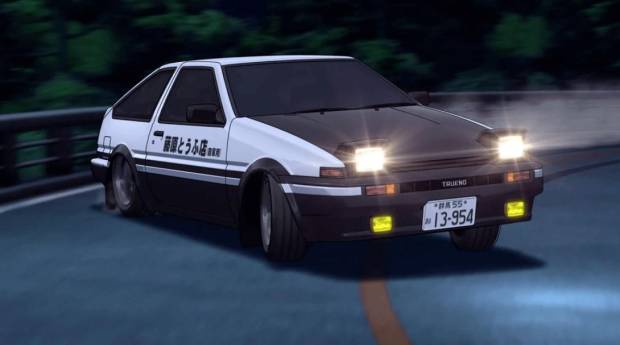 $!El coche del protagonista, el mítico Toyota AE86 Sprinter Trueno