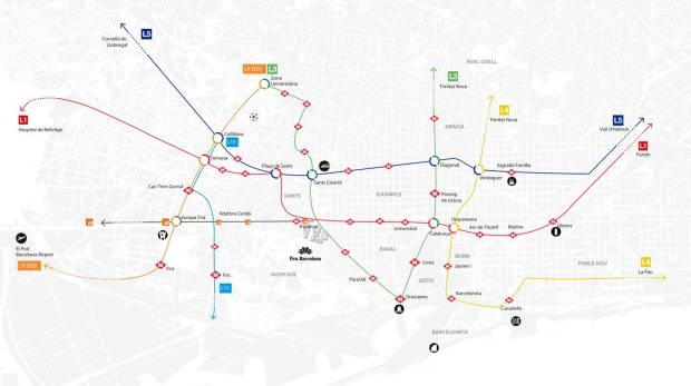 $!Las líneas de metro L1 y L3 conectan Fira Barcelona con el Aeropuerto