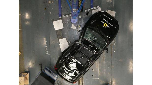 $!El Honda CR-V durante las pruebas Euro NCAP