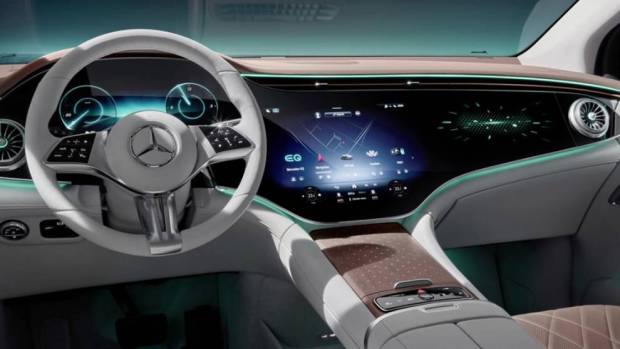 $!Interior del Mercedes-Benz EQE SUV.
