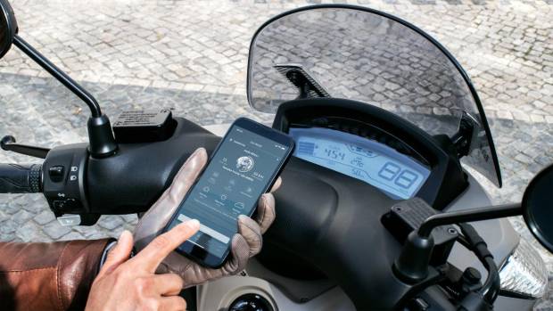$!Podemos enlazar el Tricity con el teléfono inteligente con la aplicación de Yamaha My Ride.