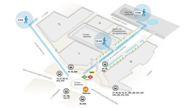 $!El mapa de las paradas de autobús