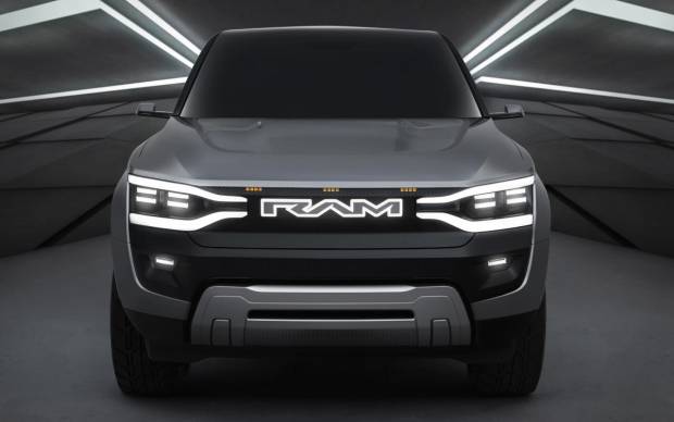$!Ram 1500 Revolution Battery-electric Vehicle (BEV) Concept front profile