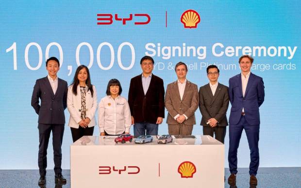 $!Firma del acuerdo entre BYD y Shell