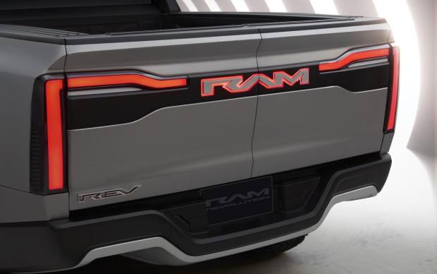 $!Ram 1500 Revolution Battery-electric Vehicle (BEV) Concept tailgate