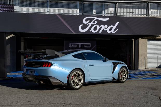 $!Tercio trasero del Ford Mustang GTD.