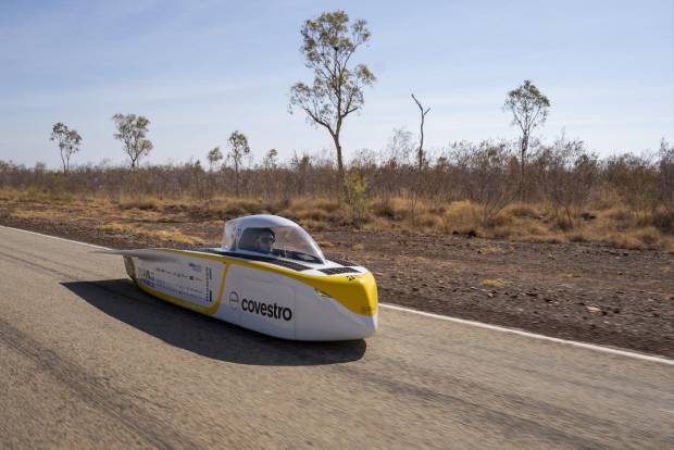 $!El innovador y curioso coche solar de Covestro, de los más rápidos de Europa