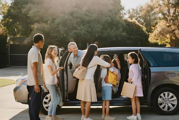 $!Cuando se generan más atascos es en el momento de dejar a los niños y bajarlos del coche