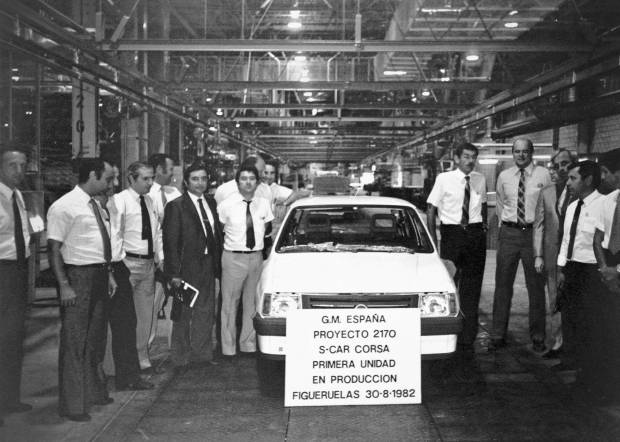 $!Producción de la primera unidad del Opel Corsa en 1982
