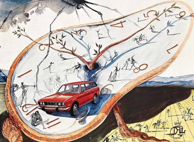 $!El arte publicitario de Dalí con la marca Datsun