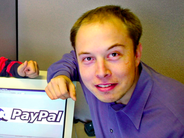$!Un joven Musk tras fundar PayPal