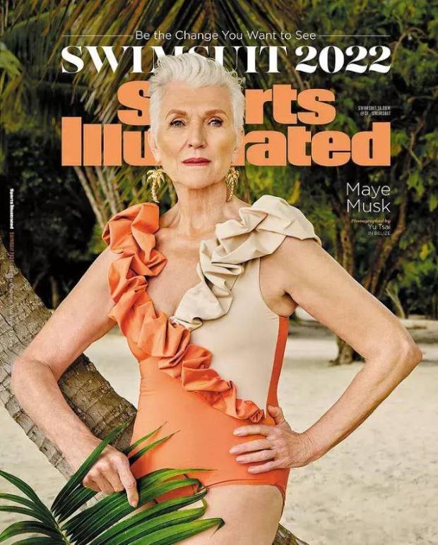 $!Maye Musk en la portada de la edición de trajes de baño de ‘Sports Illustrated’