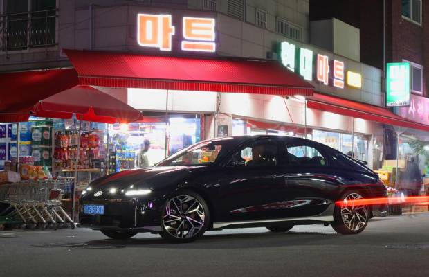 $!El Hyundai Ioniq 6 en Seúl.