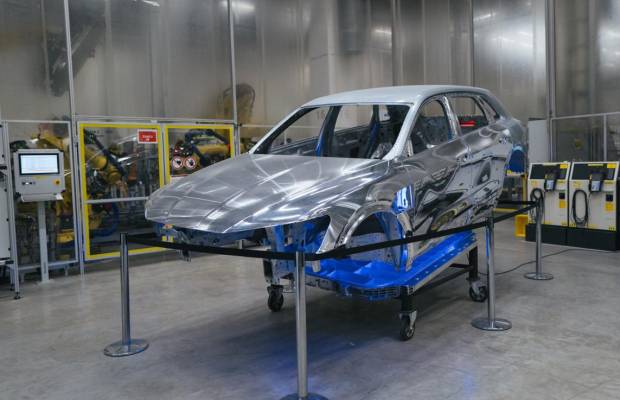 Carrocería de aluminio del Audi Q8 e-tron