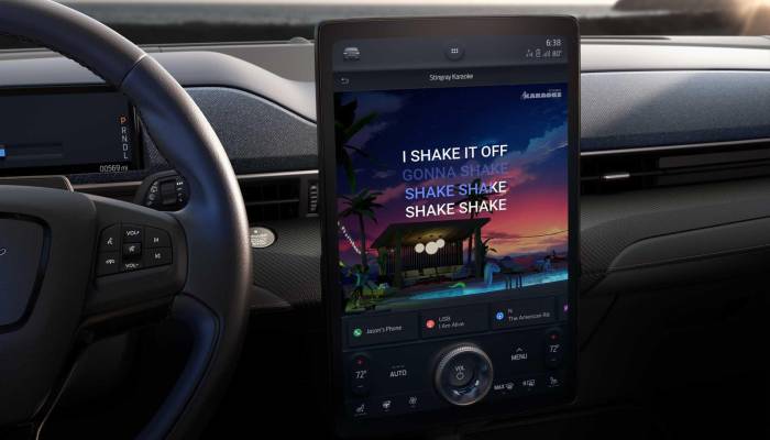 La aplicación de Ford que se usa como karaoke