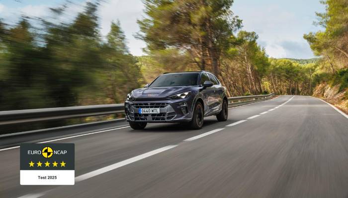 El Cupra Terramar conquista las 5 estrellas Euro NCAP y reafirma el compromiso de la marca con la seguridad
