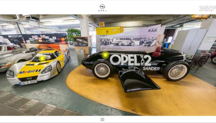 Visita en el museo de clásicos de Opel sin moverte de casa