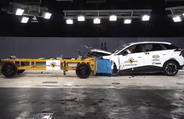 $!El nuevo MG4 Electric durante las pruebas Euro NCAP