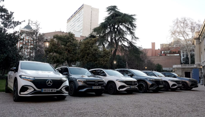 Mercedes-Benz España apoyó el evento con la cesión de varios modelos eléctricos