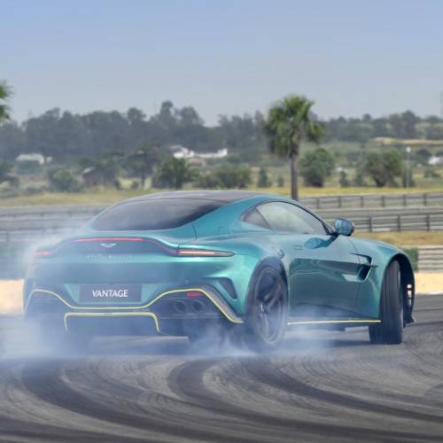 Prueba del Aston Martin Vantage en circuito