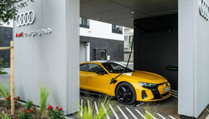 Audi charging hub de Múnich