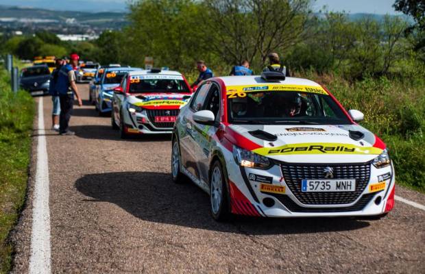 Éxito de participación con los 208 Rally4 en el inicio de la Peugeot Rally Cup Ibérica