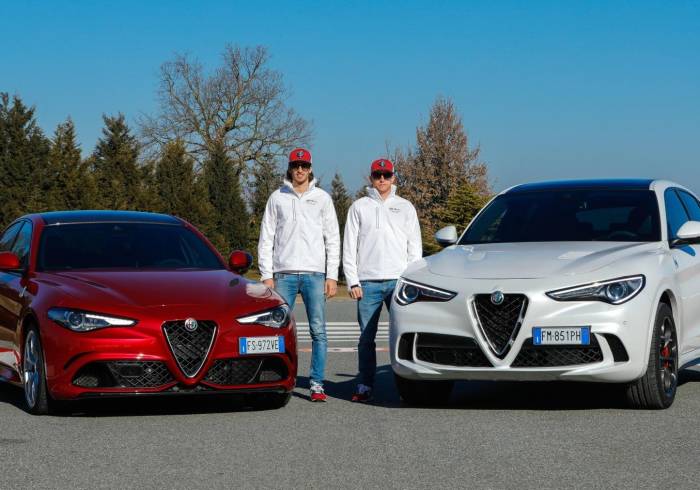 Räikkönen y Giovinazzi se sumergen en el universo Alfa Romeo en Balocco
