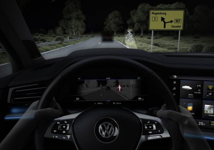 El sistema LED Matrix del Volkswagen Touareg transforma la noche en día