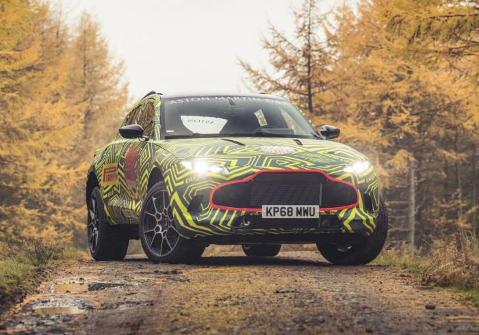 Aston Martin comienza las pruebas del prototipo de su primer SUV, denominado DBX