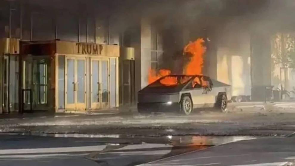 La explosión de una Cybertruck de Tesla en Las Vegas