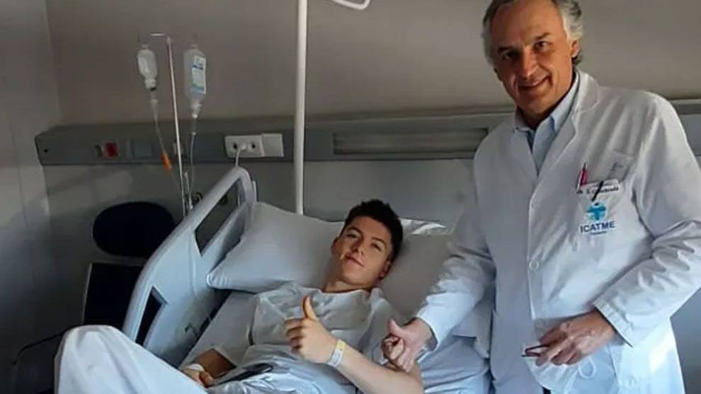 Dani Holgado, sustituto de Acosta, se 'rompe'