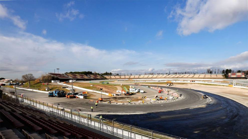 El Circuit de Barcelona estrena su renovada curva 10