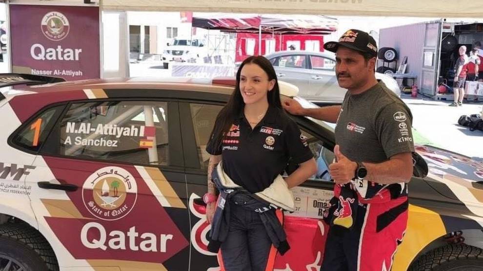 Al-Attiyah gana en Omán junto a la española Alba Sánchez
