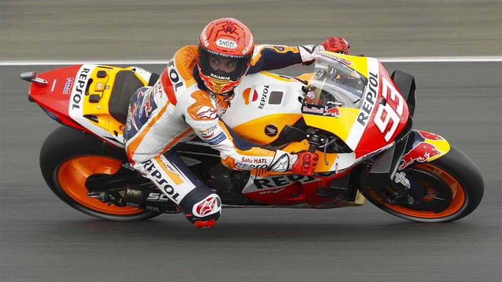 Márquez sufre demasiado
