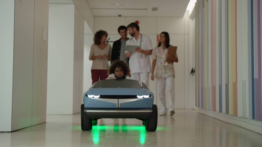 El mini-EV de Hyundai ayuda en el Hospital Infantil SJD de Barcelona