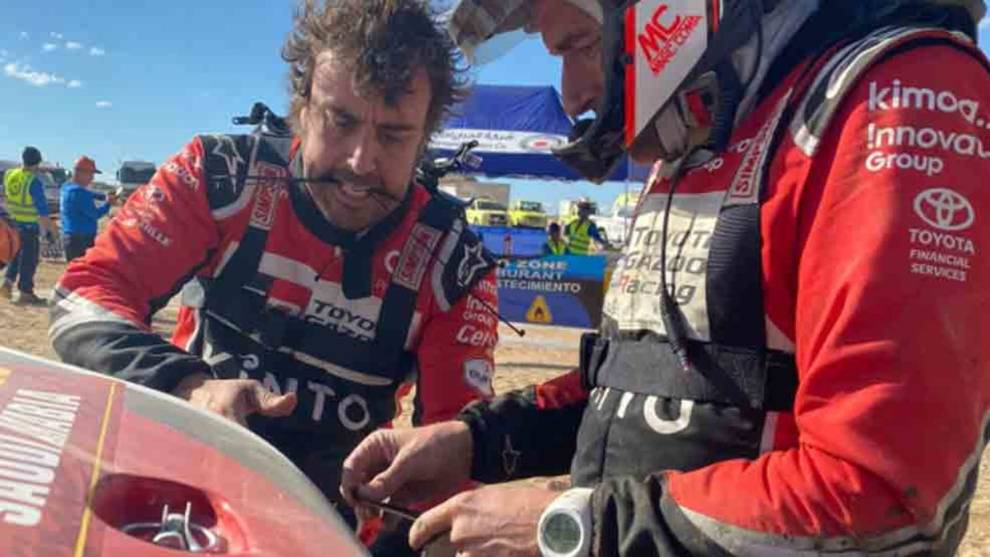 Fernando Alonso logra acabar la segunda etapa del Dakar 2020