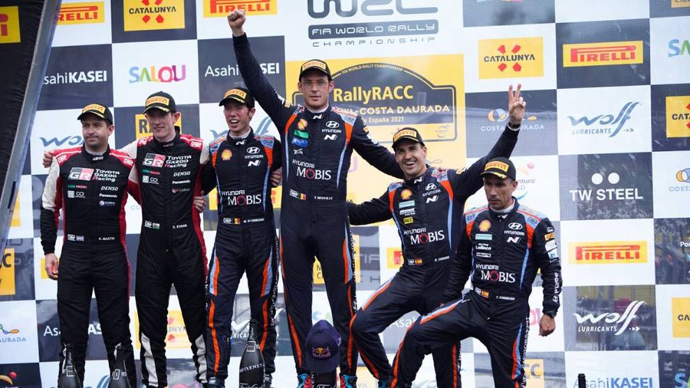 Neuville firma la victoria en Cataluña y Sordo es tercero