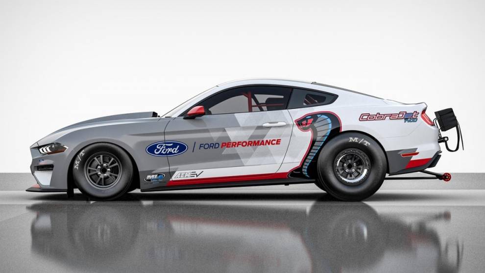 Ford presenta el Mustang Cobra Jet 1400, un prototipo eléctrico para ganar carreras de aceleración