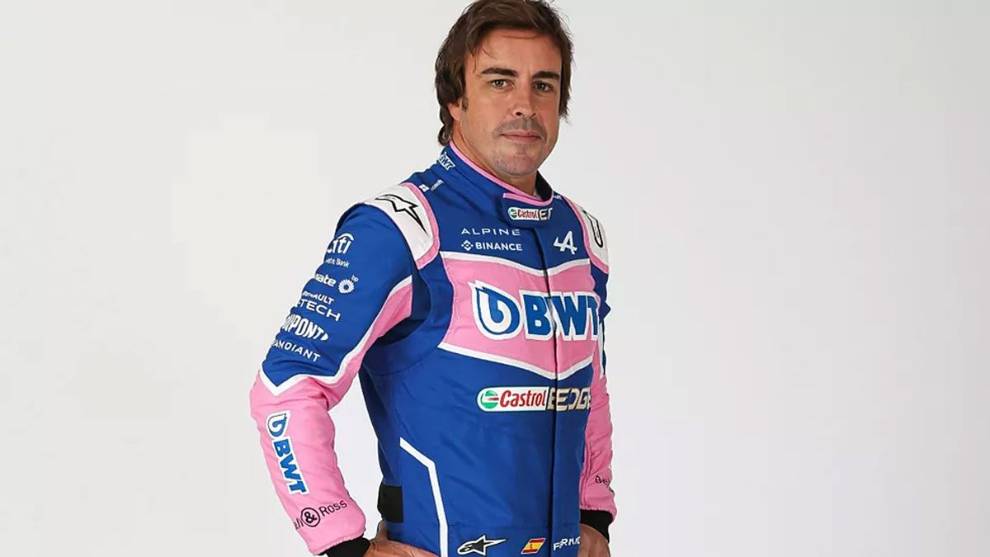 Así es el casco de Fernando Alonso para la emporada 2022